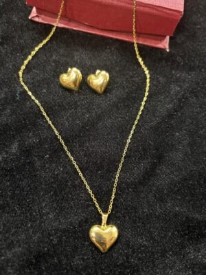 Solid Heart pendant chain